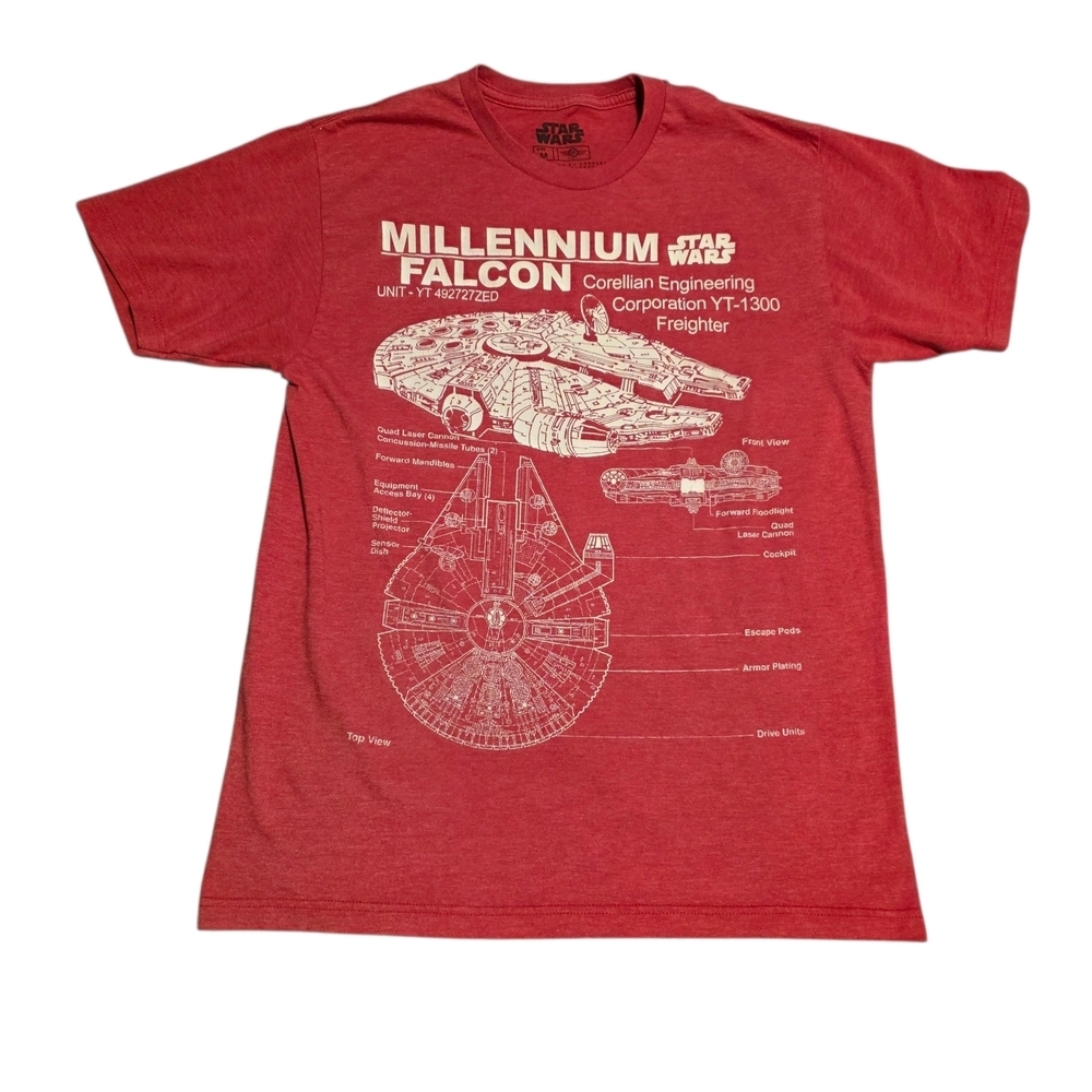 Star Wars Red Millennium Falcon Tee